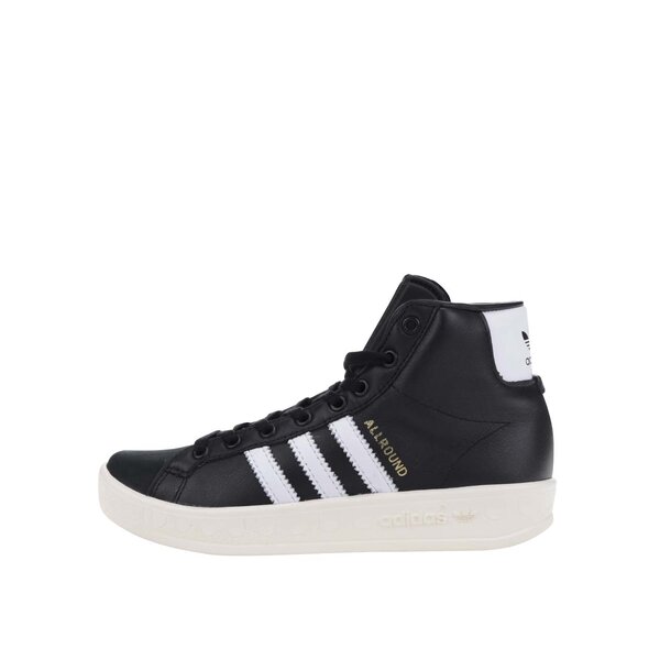Ghete sport negre din piele naturala pentru femei - adidas Originals AllRound