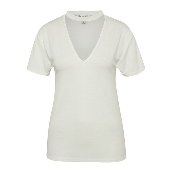 Tricou crem choker Miss Selfridge