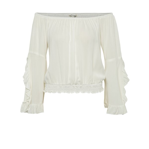 Bluză crem Miss Selfridge cu decolteu pe umeri