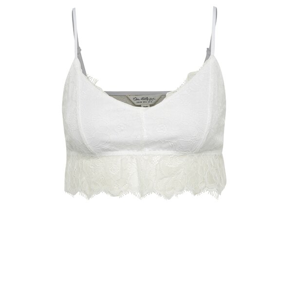 Bustier alb Miss Selfridge din dantelă