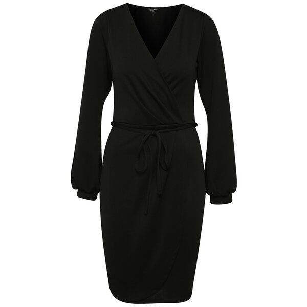Rochie neagră Miss Selfridge cu șnur în talie