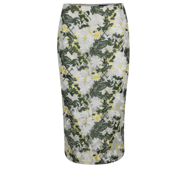 Fustă crem Dorothy Perkins cu broderie florală
