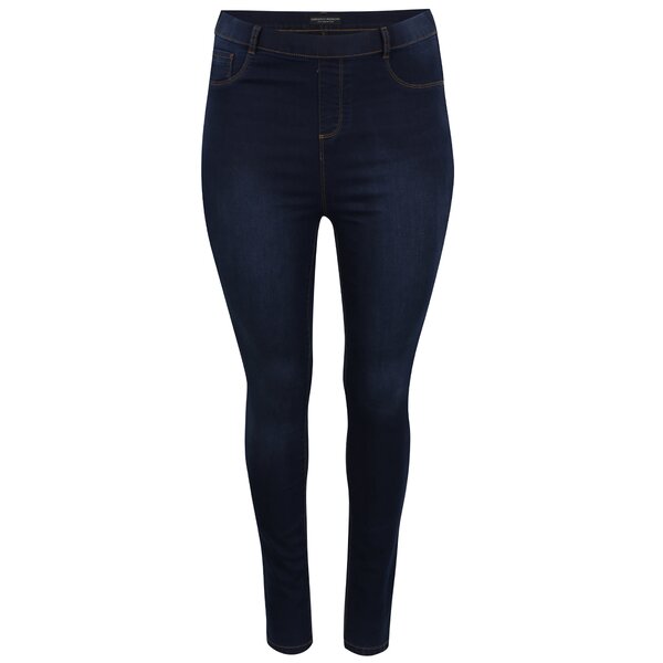 Blugi albastru închis Dorothy Perkins Curve cu aspect prespălat