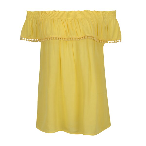 Top galben Dorothy Perkins cu decolteu pe umeri