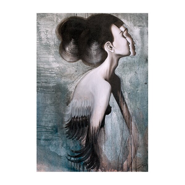 Poster Miss Rakatamizau, in nuante de gri si negru, Lena Brauner, 50 x 70 cm
