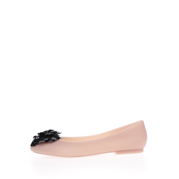 Balerini roz cu detaliu floral negru Melissa Doll Fem