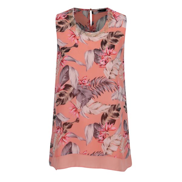 Top roz prăfuit M&Co cu imprimeu floral