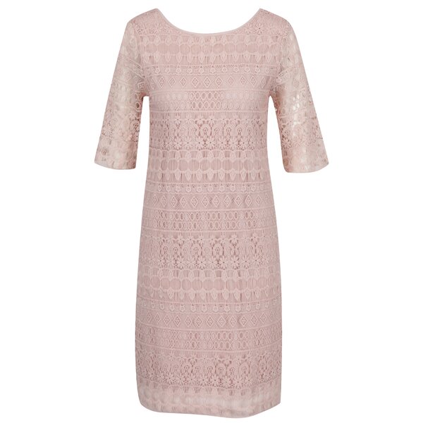 Rochie roz din broderie - VILA Rosie