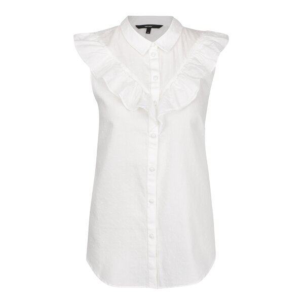 Cămașă crem cu volane VERO MODA Olivia