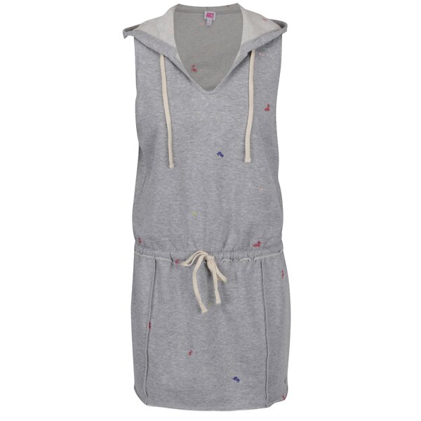 Rochie gri melanj Juicy Couture cu glugă