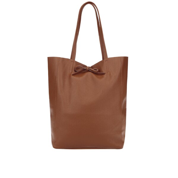 Geanta shopper maro din piele - ZOOT Simple