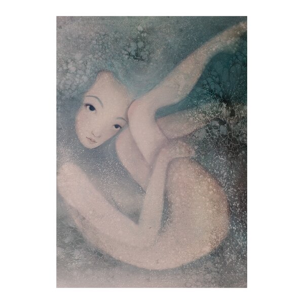 Poster Adancime, in nuante de crem si gri, Lena Brauner, 50 x 70 cm