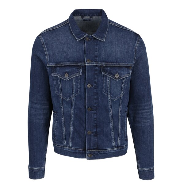 Jachetă albastru închis Pepe Jeans Pinner din denim