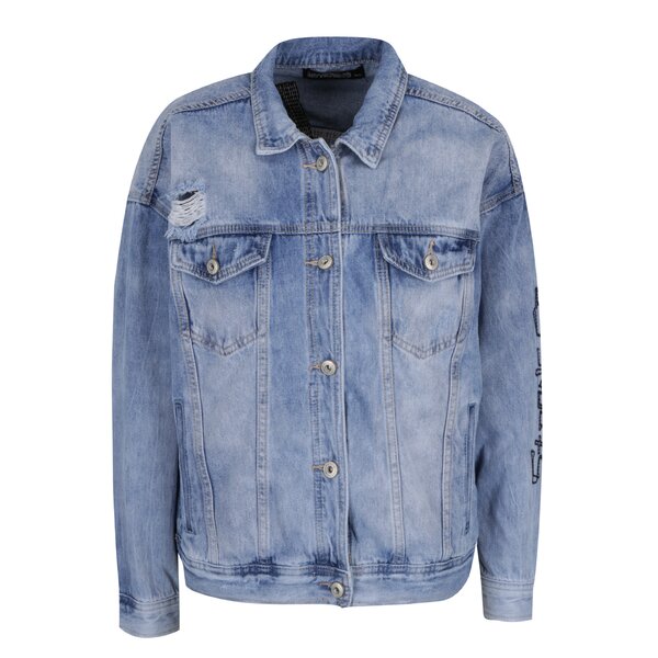 Jachetă albastru deschis Hailys Find din denim
