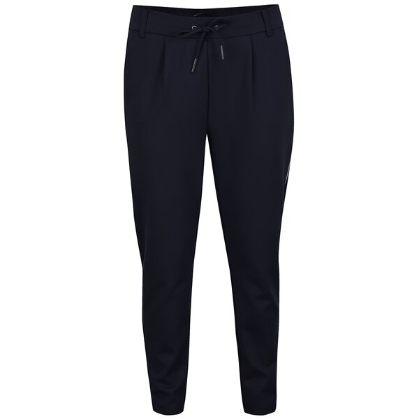 Pantaloni chino bleumarin cu șiret in talie ONLY Poptrash