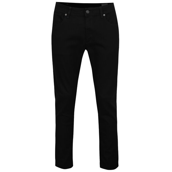 Blugi negri slim fit Selected Homme Leon