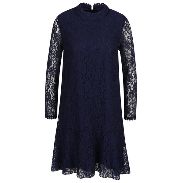 Rochie bleumarin din dantelă Little Mistress