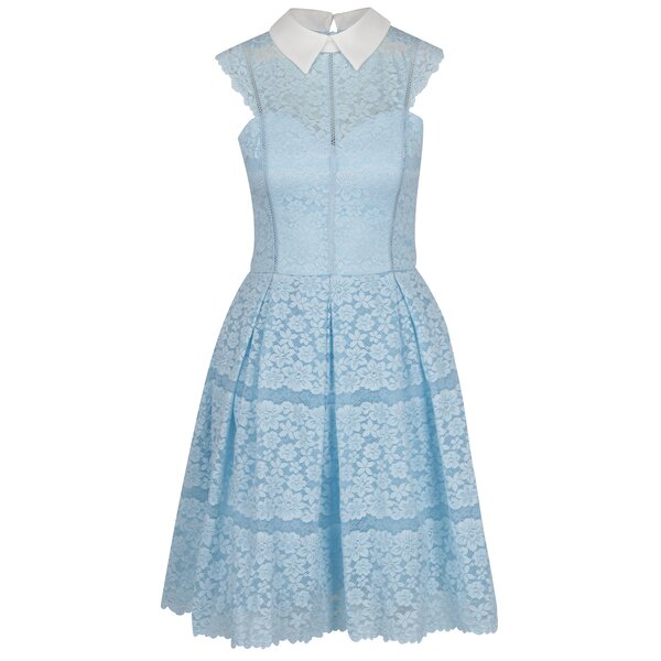 Rochie bleu Chi Chi London cu dantelă