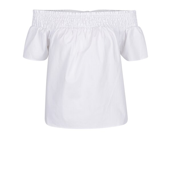 Bluză albă cu fundă la spate Dorothy Perkins Petite
