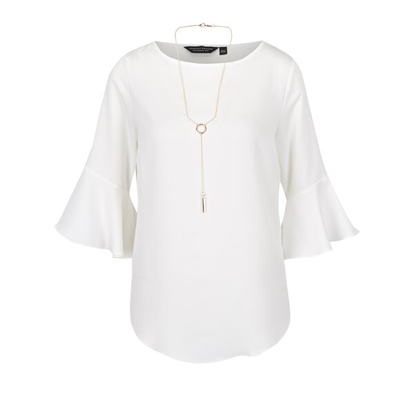 Bluză crem Dorothy Perkins cu accesoriu auriu