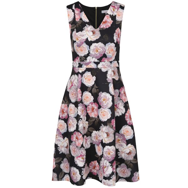 Rochie negru & roz Dorothy Perkins Petite cloș