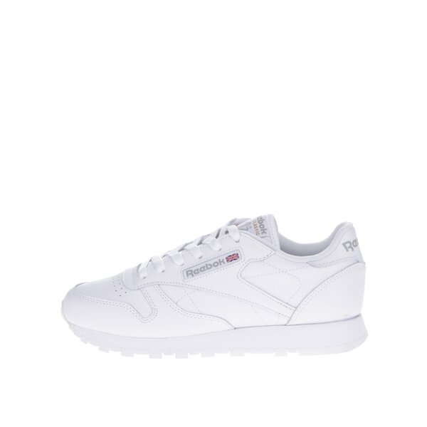 Pantofi sport albi din piele pentru femei Reebok