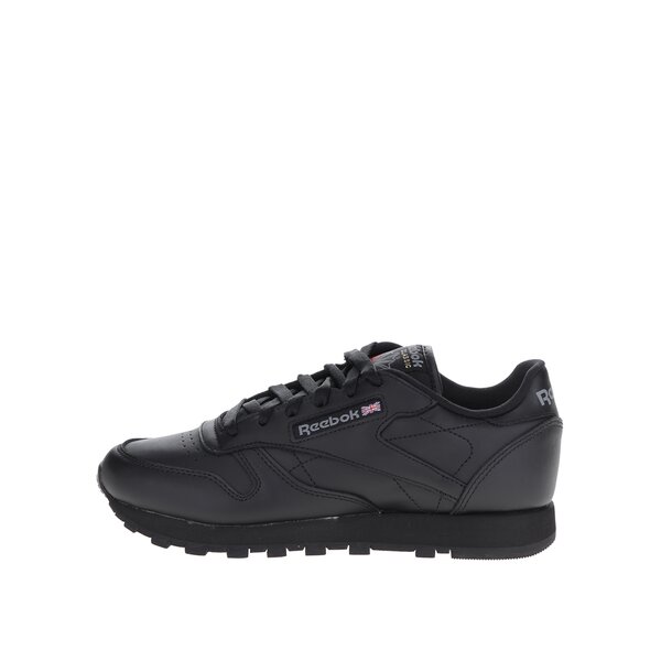 Pantofi sport negri din piele Reebok pentru femei