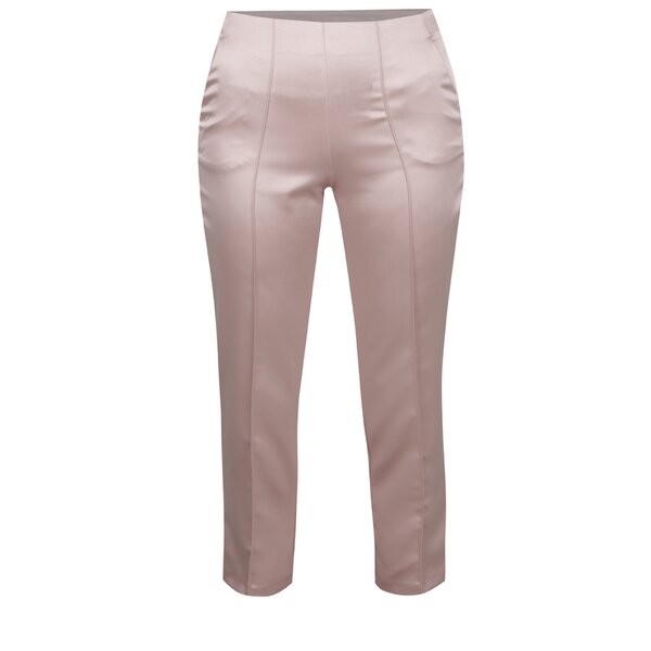 Pantaloni roz satinați Miss Selfridge
