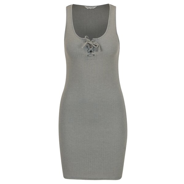 Rochie mulată kaki cu șiret Miss Selfridge