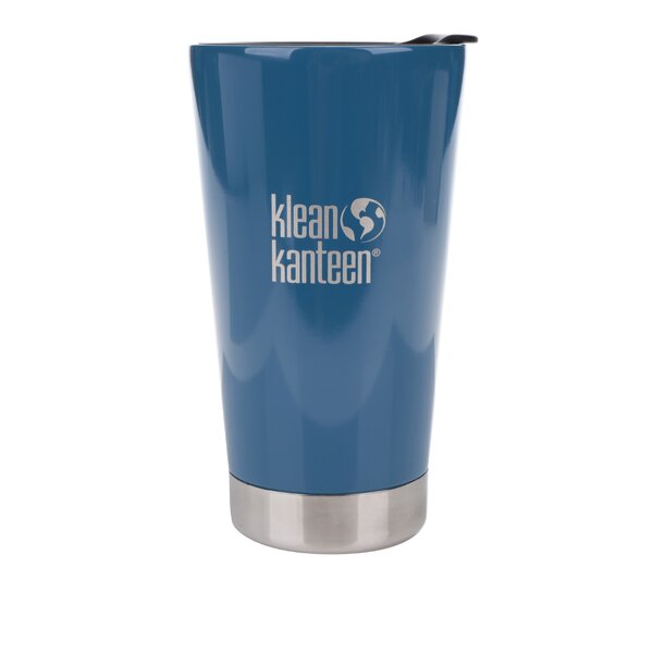 Cana termos albastru & negru Klean Kanteen Insulated Tumbler 473 ml