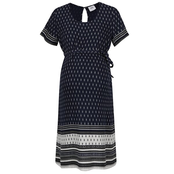 Rochie albastra cu print Mama.licious Penna