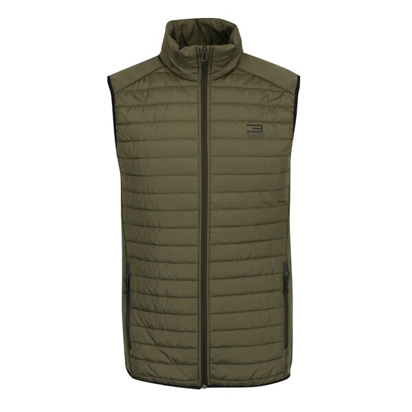 Vestă kaki matlasată impermeabilă Jack & Jones Tech Multi Body Warmer