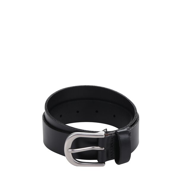 Curea neagră din piele Pieces Funda