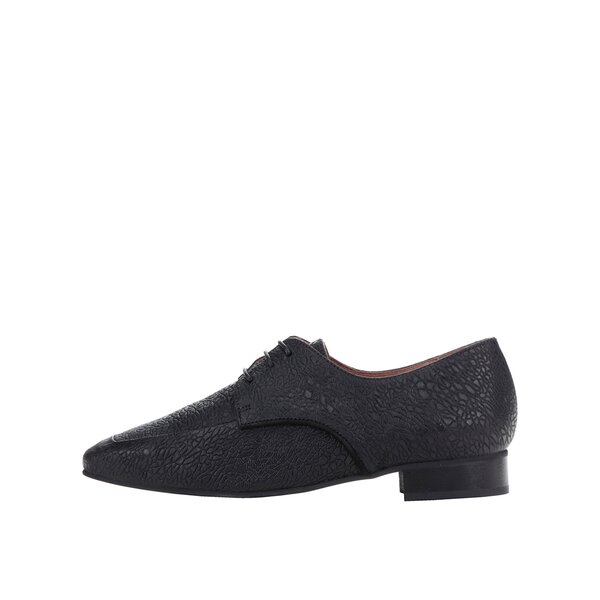 Pantofi negri din piele cu model Selected Femme Tiny