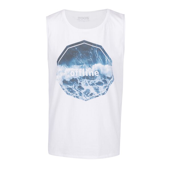 Top alb unisex cu print ZOOT Originál Surfuju
