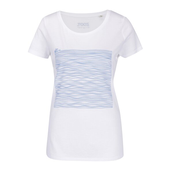 Tricou alb & albastru ZOOT Original bumbac organic