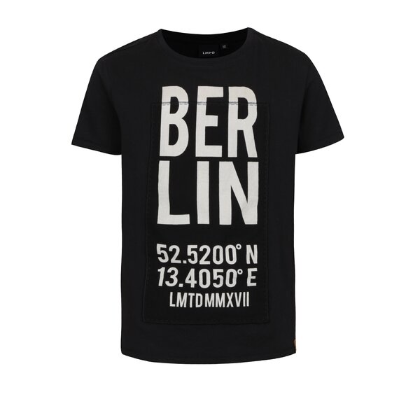 Tricou negru cu print LIMITED by name it Rux