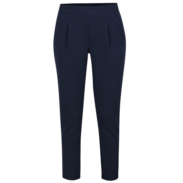 Pantaloni albastri cu talie elastica Jacqueline de Yong Dazzle