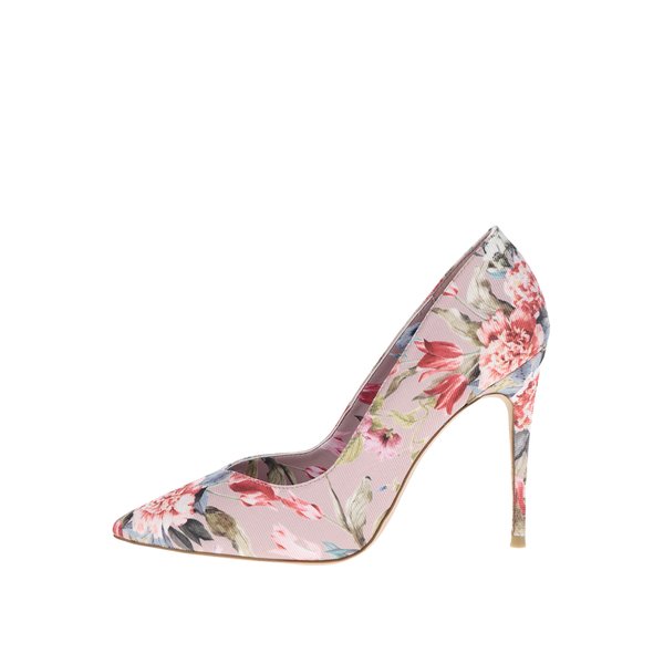 Pantofi stiletto roz pal ALDO Aleani imprimeu cu flori