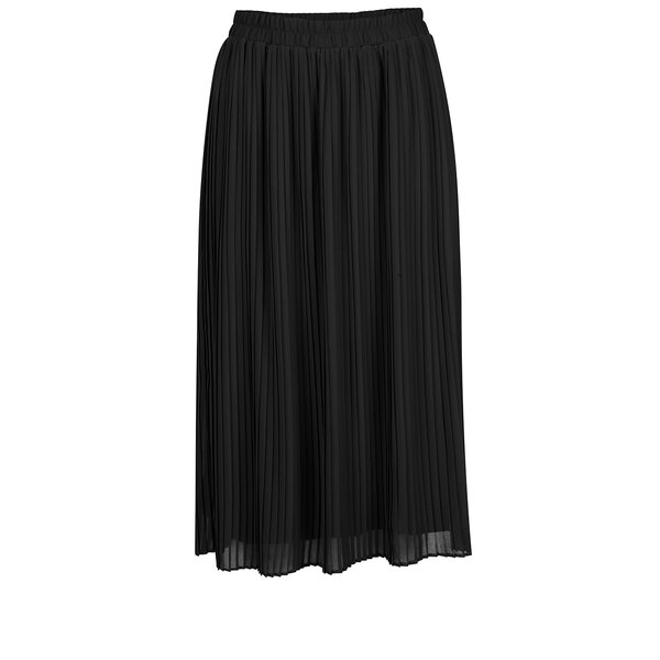 Fustă neagră midi plisată VERO MODA Pleta