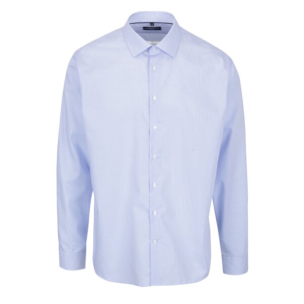 Cămașă albastru deschis tailored fit cu model discret Seidensticker
