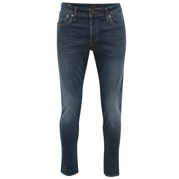 Blugi albastru închis slim fit Jack & Jones Glenn