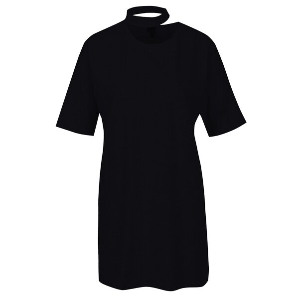 Tricou negru oversized cu choker - VERO MODA Jelica