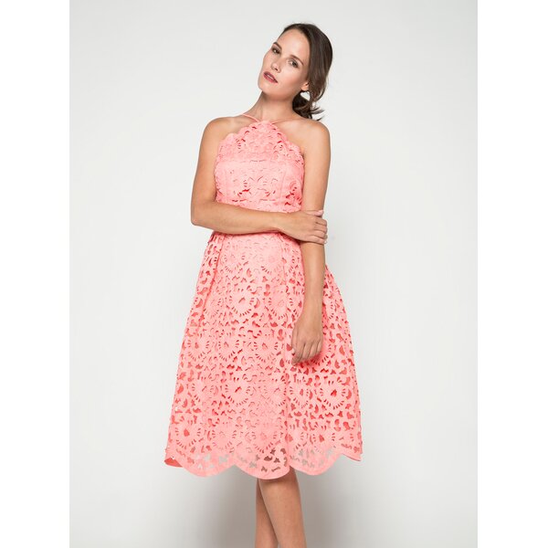 Rochie roz Chi Chi London din broderie