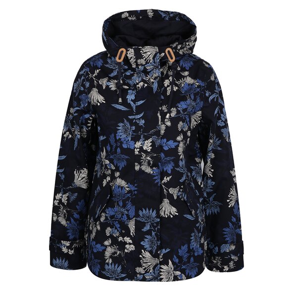 Jachetă impermeabilă bleumarin cu print floral pentru femei Tom Joule