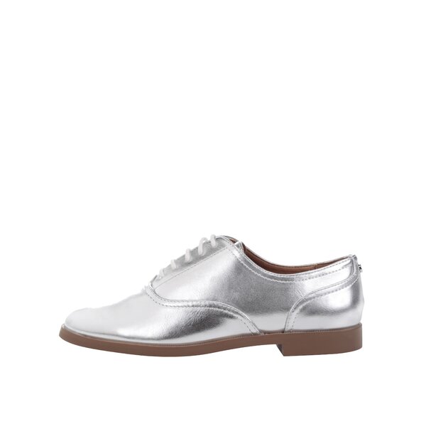 Pantofi oxford gri cu aspect metalic - ONLY Tango