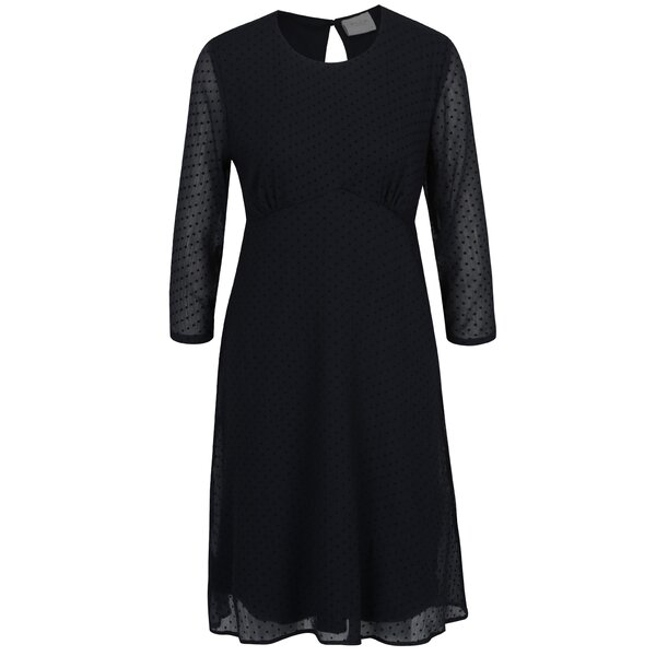 Rochie neagră cu model discret - VILA Amo