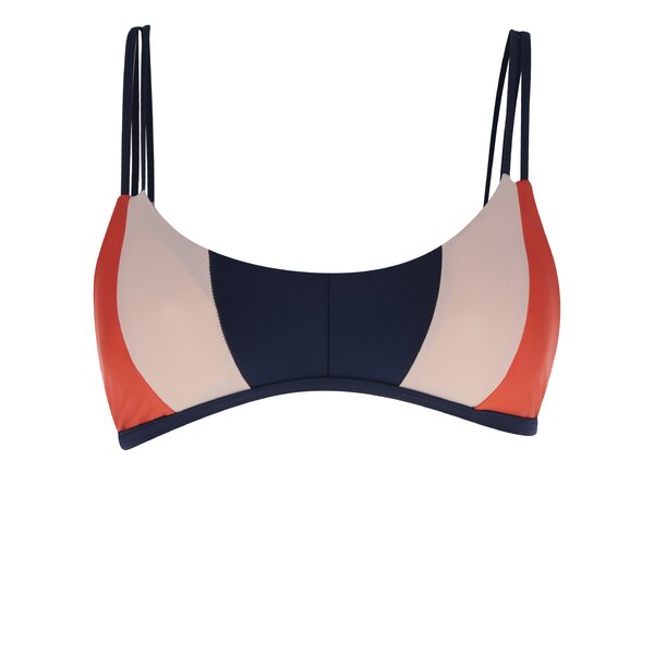 Bustier multicolor de baie cu dungi late Y.A.S Carrera
