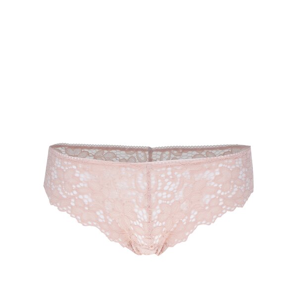 Chiloți tanga roz din dantelă - DKNY