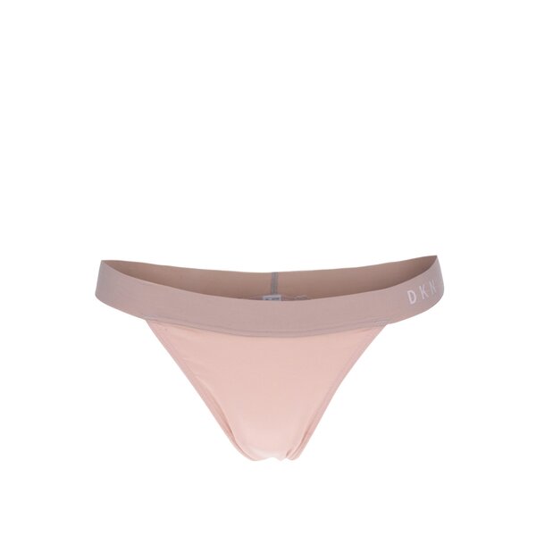 Chiloți tanga roz prăfuit - DKNY